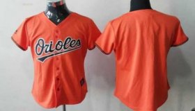 Wholesale Cheap Orioles Blank Orange Women\'s Fashion Stitched MLB Jersey
