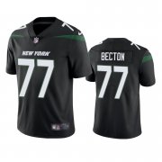 Wholesale Cheap New York Jets #77 Mekhi Becton Men's Nike Black 2020 NFL Draft Vapor Limited Jersey