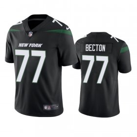 Wholesale Cheap New York Jets #77 Mekhi Becton Men\'s Nike Black 2020 NFL Draft Vapor Limited Jersey
