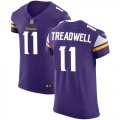 Wholesale Cheap Nike Vikings #11 Laquon Treadwell Purple Team Color Men's Stitched NFL Vapor Untouchable Elite Jersey