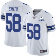 Wholesale Cheap Nike Cowboys #58 Aldon Smith White Men's Stitched With Established In 1960 Patch NFL Vapor Untouchable Limited Jersey