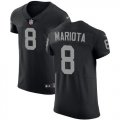 Wholesale Cheap Nike Raiders #8 Marcus Mariota Black Team Color Men's Stitched NFL Vapor Untouchable Elite Jersey