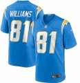 Wholesale Cheap Men's Los Angeles Chargers #81 Mike Williams Light Blue NEW Vapor Untouchable Stitched NFL Nike Limited Jersey
