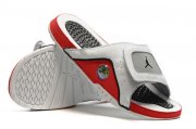 Wholesale Cheap Jordan 13 slipper Shoes White/Red-Grey