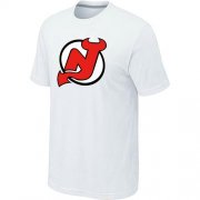 Wholesale Cheap NHL New Jersey Devils Big & Tall Logo T-Shirt White