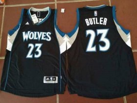 Wholesale Cheap Men\'s Minnesota Timberwolves #23 Jimmy Butler Black Stitched NBA adidas Revolution 30 Swingman Jersey