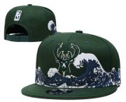 Wholesale Cheap Milwaukee Bucks Snapback Ajustable Cap Hat YD