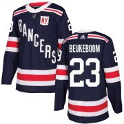 Wholesale Cheap Adidas Rangers #23 Jeff Beukeboom Navy Blue Authentic 2018 Winter Classic Stitched NHL Jersey