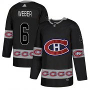 Wholesale Cheap Adidas Canadiens #6 Shea Weber Black Authentic Team Logo Fashion Stitched NHL Jersey