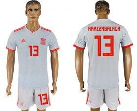 Wholesale Cheap Spain #13 Arrizabalaga Away Soccer Country Jersey