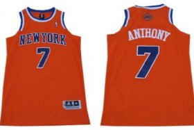 Wholesale Cheap New York Knicks #7 Carmelo Anthony Revolution 30 Swingman 2013 Orange Jersey