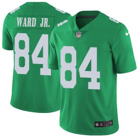 Wholesale Cheap Nike Eagles #84 Greg Ward Jr. Green Men\'s Stitched NFL Limited Rush Jersey