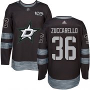 Wholesale Cheap Adidas Stars #36 Mats Zuccarello Black 1917-2017 100th Anniversary Stitched NHL Jersey