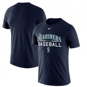 Wholesale Cheap Seattle Mariners Nike Practice Performance T-Shirt Navy