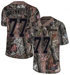 Wholesale Cheap Nike Patriots #77 Michael Bennett Camo Men\'s Stitched NFL Limited Rush Realtree Jersey