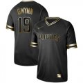 Wholesale Cheap Nike Padres #19 Tony Gwynn Black Gold Authentic Stitched MLB Jersey