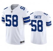 Wholesale Cheap Men's Dallas Cowboys #58 Mazi Smith White 2023 F.U.S.E. Vapor Limited Stitched Football Jersey