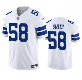 Wholesale Cheap Men\'s Dallas Cowboys #58 Mazi Smith White 2023 F.U.S.E. Vapor Limited Stitched Football Jersey