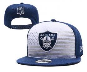 Wholesale Cheap Raiders Team Logo Navy White 2019 Draft Adjustable Hat YD