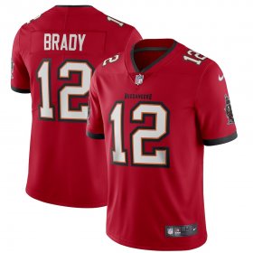 Wholesale Cheap Tampa Bay Buccaneers #12 Tom Brady Men\'s Nike Red Vapor Limited Jersey
