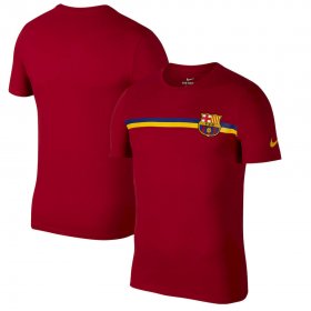 Wholesale Cheap Barcelona Nike Logo Crest T-Shirt Red