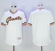 Wholesale Cheap Giants Blank White Flexbase Authentic Collection Cooperstown Stitched MLB Jersey