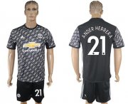 Wholesale Cheap Manchester United #21 Ander Herrera Black Soccer Club Jersey