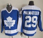 Wholesale Cheap Maple Leafs #29 Mike Palmateer Blue/White CCM Throwback Stitched NHL Jersey