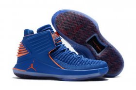 Wholesale Cheap Air Jordan XXXII Retro Shoes Blue/orange