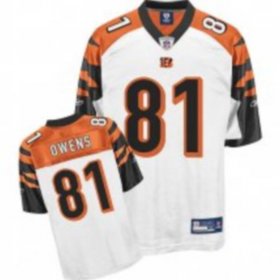 Wholesale Cheap Bengals #81 Terrell Owens White Stitched NFL Jersey