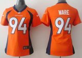 Wholesale Cheap Nike Broncos #94 DeMarcus Ware Orange Team Color Women's Stitched NFL New Elite Jersey