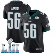 Wholesale Cheap Nike Eagles #56 Chris Long Black Alternate Super Bowl LII Youth Stitched NFL Vapor Untouchable Limited Jersey