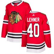 Wholesale Cheap Adidas Blackhawks #40 Robin Lehner Red Home Authentic Stitched NHL Jersey