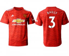 Wholesale Cheap Men 2020-2021 club Manchester United home aaa version 3 red Soccer Jerseys