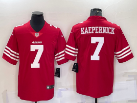 Wholesale Cheap Men\'s San Francisco 49ers #7 Colin Kaepernick 2022 Red Vapor Untouchable Stitched Football Jersey
