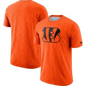 Wholesale Cheap Men\'s Cincinnati Bengals Nike Orange Sideline Cotton Slub Performance T-Shirt