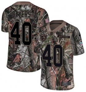 Wholesale Cheap Nike Bears #40 Gale Sayers Camo Men\'s Stitched NFL Limited Rush Realtree Jersey