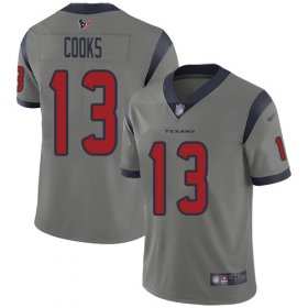 Wholesale Cheap Nike Texans #13 Brandin Cooks Gray Men\'s Stitched NFL Limited Inverted Legend Jersey