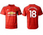 Wholesale Cheap Men 2020-2021 club Manchester United home aaa version 18 red Soccer Jerseys