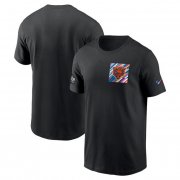 Wholesale Cheap Men's Chicago Bears Black 2023 Crucial Catch Sideline Tri-Blend T-Shirt