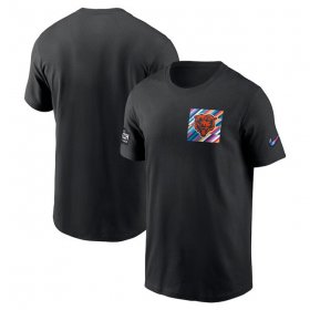 Wholesale Cheap Men\'s Chicago Bears Black 2023 Crucial Catch Sideline Tri-Blend T-Shirt