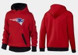 Wholesale Cheap New England Patriots Logo Pullover Hoodie Red & Black