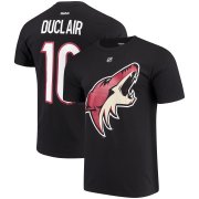 Wholesale Cheap Arizona Coyotes #10 Anthony Duclair Reebok Name & Number T-Shirt Black