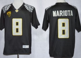 Wholesale Cheap Oregon Ducks #8 Marcus Mariota 2013 Black Limited Jersey