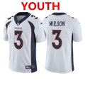 Wholesale Cheap Youth Denver Broncos #3 Russell Wilson White Vapor Untouchable Limited Stitched Jersey