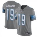 Wholesale Cheap Youth Nike Detroit Nike Lions 19 Kenny Golladay Gray Color Rush Limited Jersey