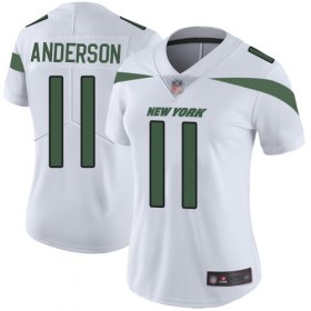 Wholesale Cheap Nike Jets #11 Robby Anderson White Women\'s Stitched NFL Vapor Untouchable Limited Jersey
