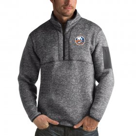 Wholesale Cheap New York Islanders Antigua Fortune Quarter-Zip Pullover Jacket Black