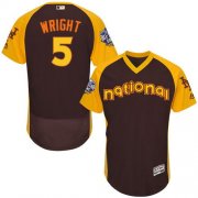 Wholesale Cheap Mets #5 David Wright Brown Flexbase Authentic Collection 2016 All-Star National League Stitched MLB Jersey