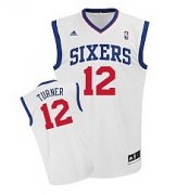 Wholesale Cheap Philadelphia 76ers #12 Evan Turner White Swingman Jersey